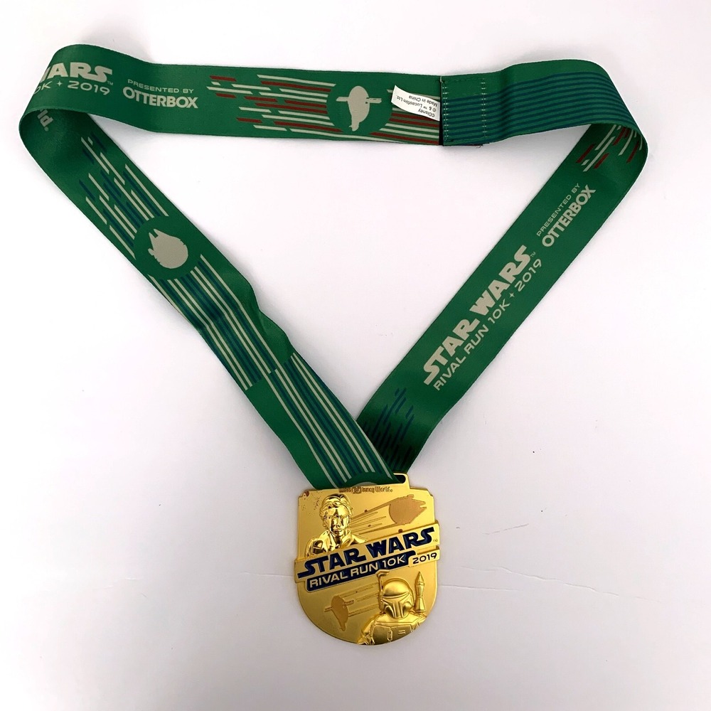Disney runDisney‎ 2019 Star Wars Rival Run 10K Boba Fett Han Solo